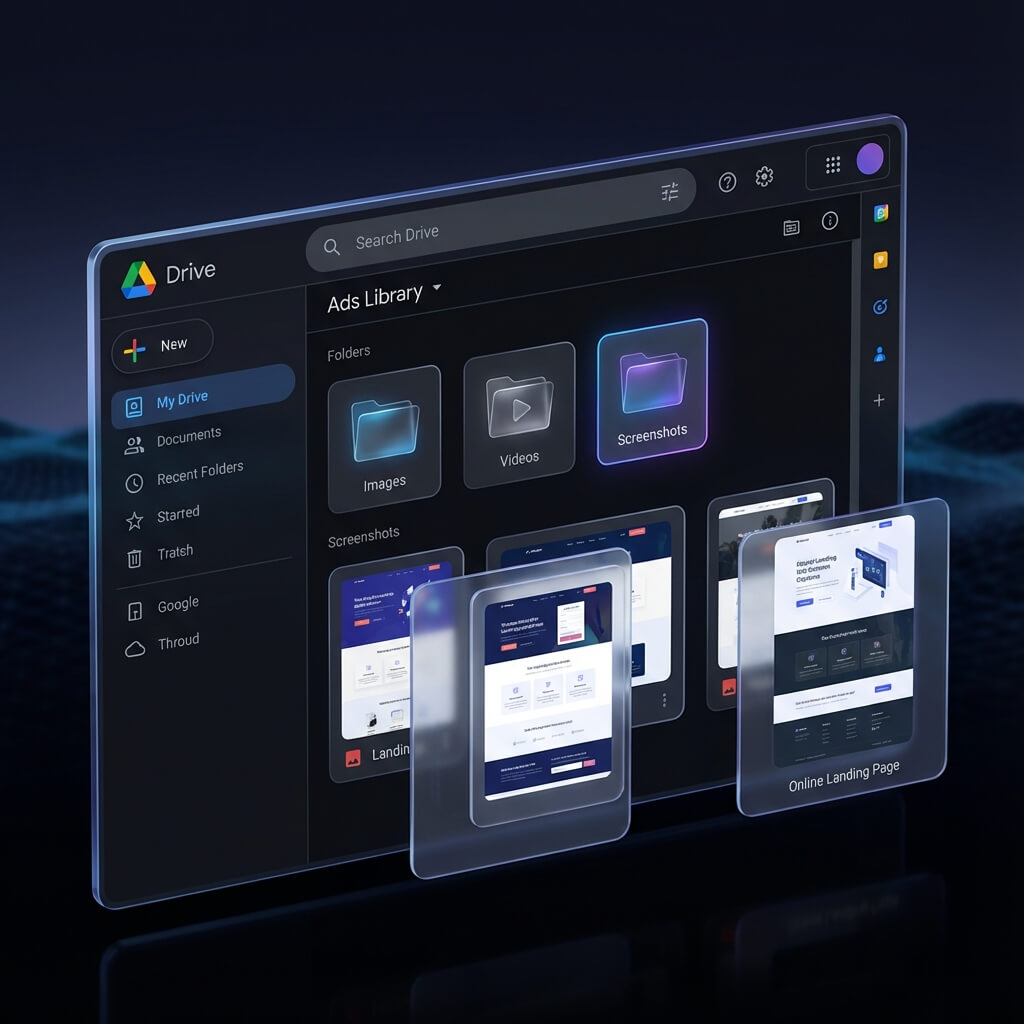 Google Drive Folder Mockup
