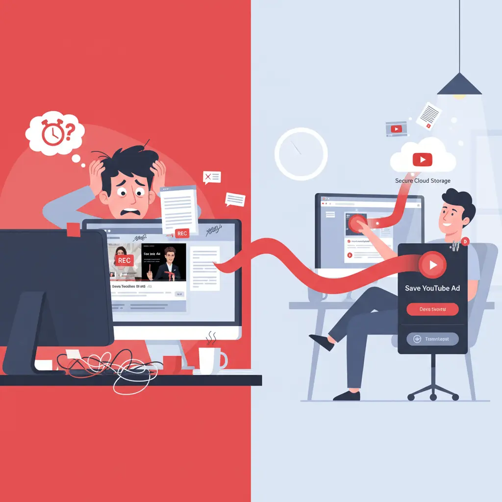 YouTube Ad Workflow Illustration